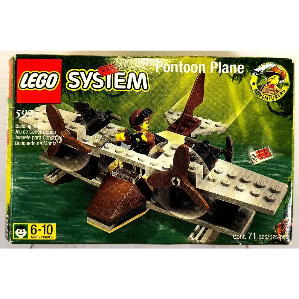 Lego 5925 System Adventurers PONTOON PLANE, Complete, Used, See Pics/Descr. - Picture 6 of 12